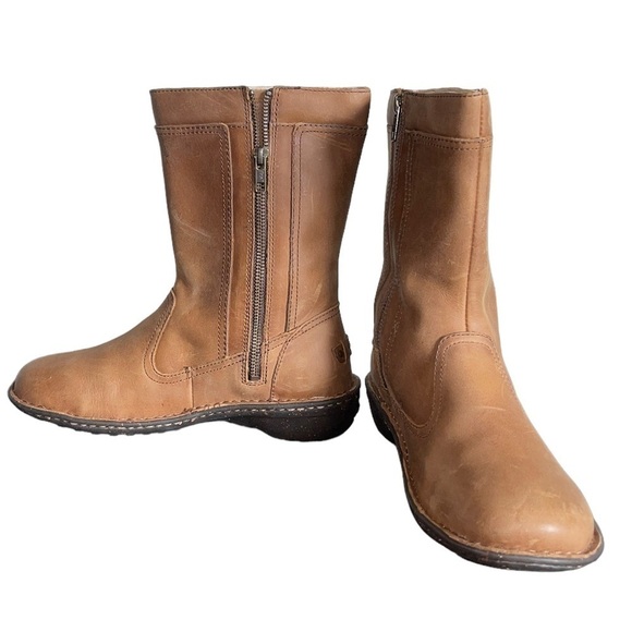 UGG Women's Kaleen Mid Boots Chestnut Leather. Size 8 GUC - Picture 5 of 11